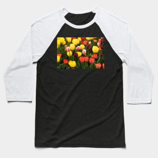 Nature, Natural Texture, Pattern, Flowers, Tulips Baseball T-Shirt